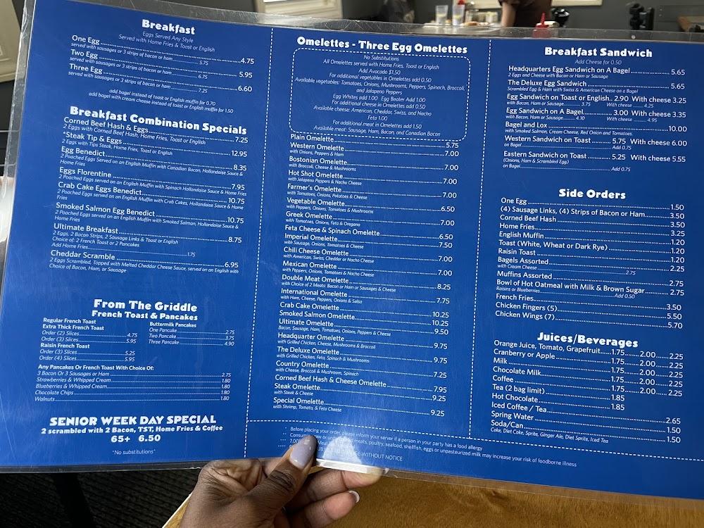 Omelette Headquarters Menu image 2
